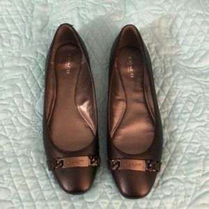 Coach black flats